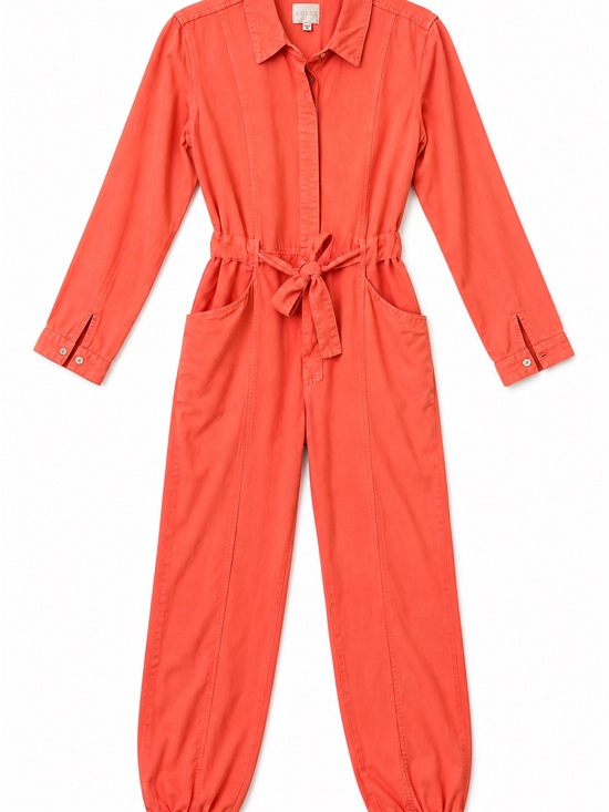 Guess Pants - GUESS Coral Tencel Utility Jumpsuit — Y2K / Workwear / Gorpcore / Coveralls